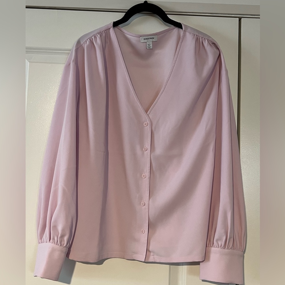 Nordstrom V-Neck Blouse
